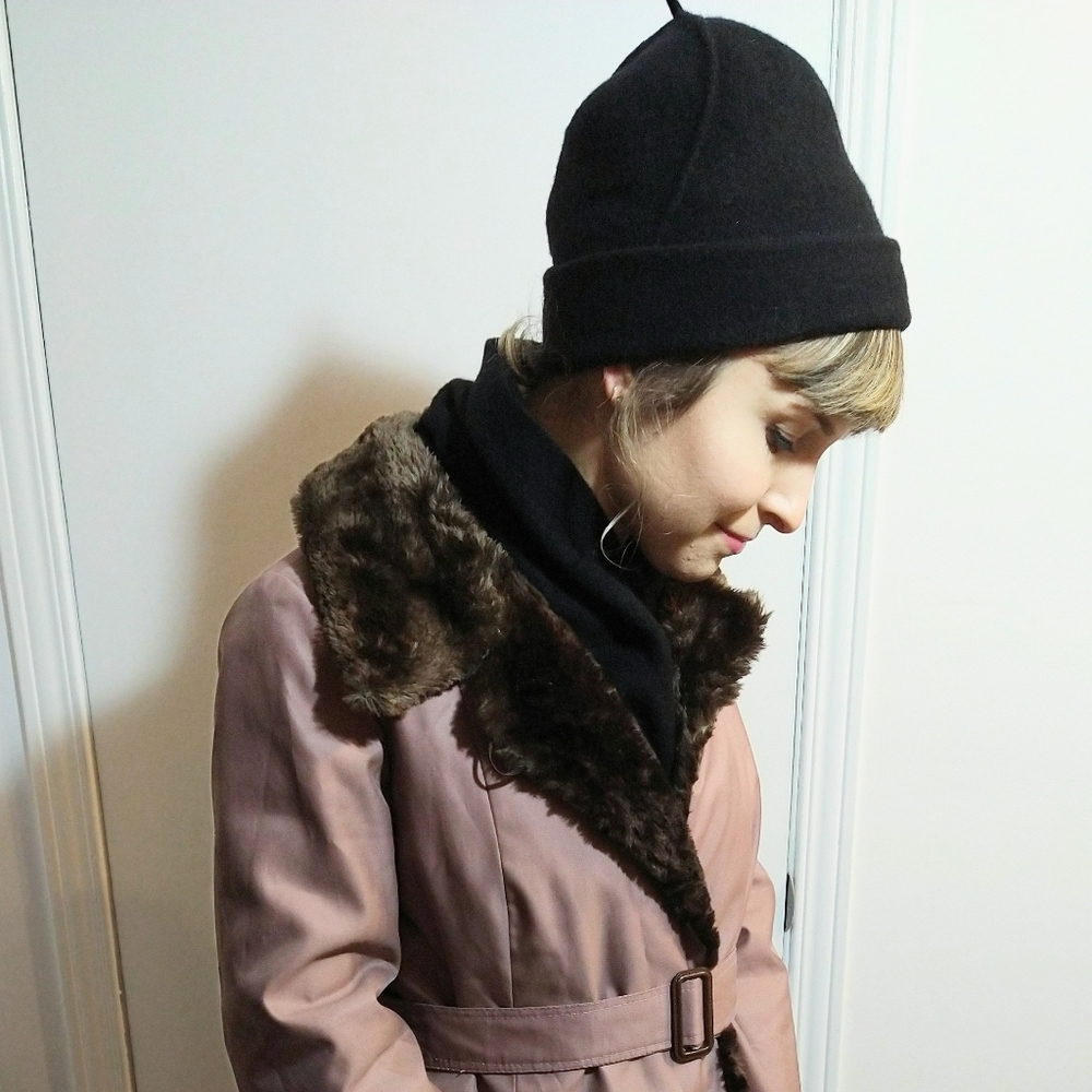 Felted wool toque